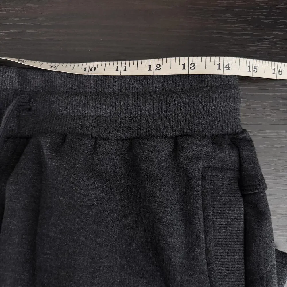 Burlebo Sweatpants Mens Small Black Fleece Joggers Elastic Waist Pockets Lounge - Picture 8 of 11